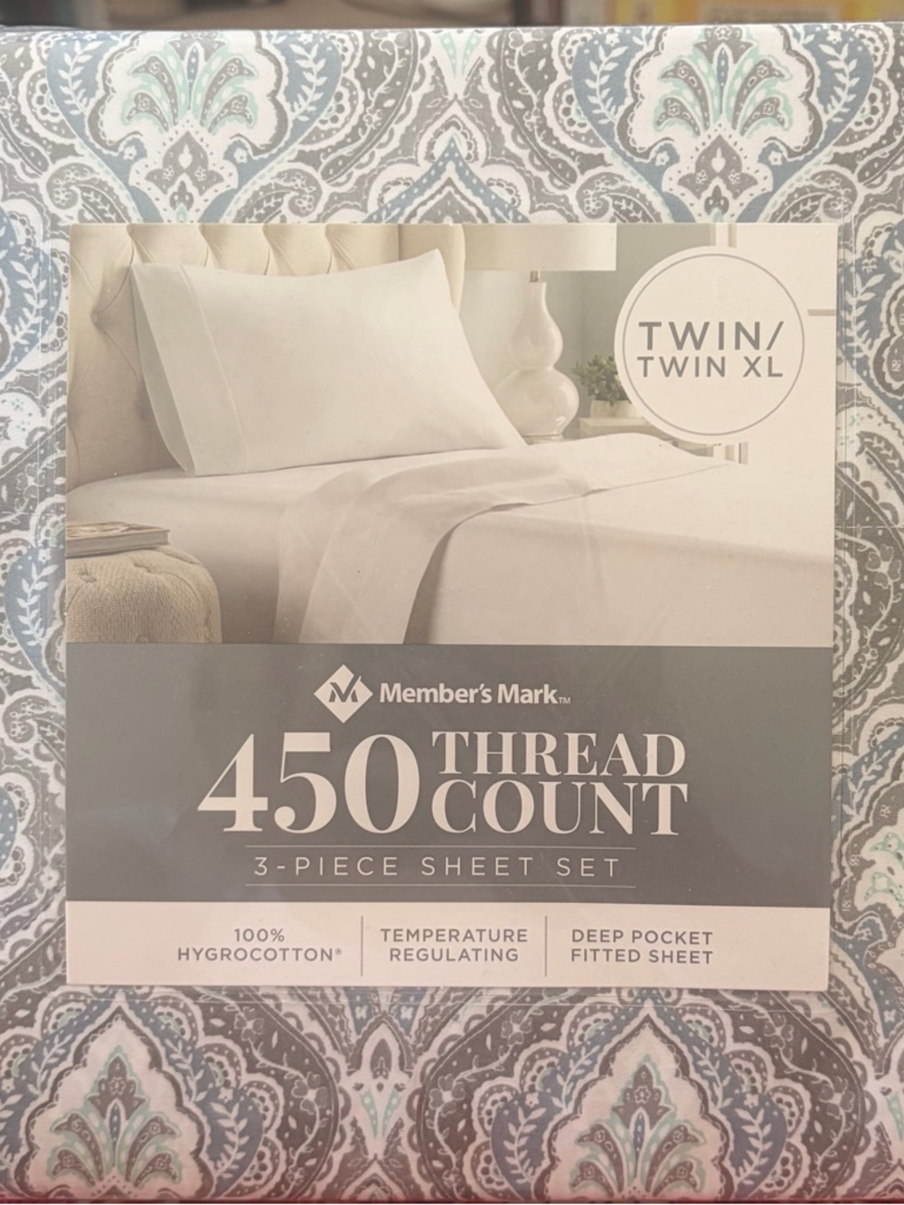 Member's Mark 450 Thread Count 3-Piece Twin/Twin XL Sheet Set